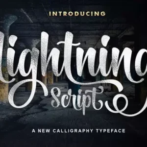 Lightning Script Font 1