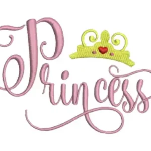 Princess Embroidery Design