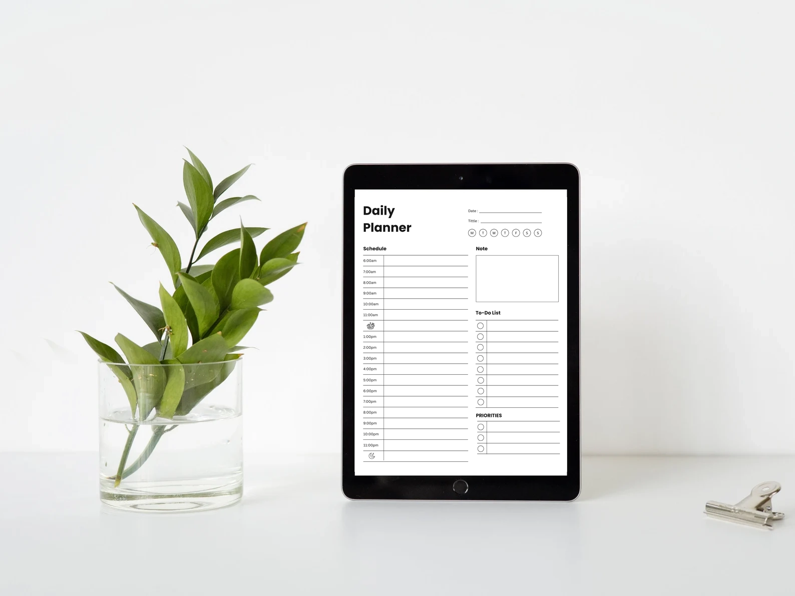 Printable - Fillable Daily Planner | A4 & A5 PDF Templates | Instant Download 2 Printable - Fillable Daily Planner | A4 & A5 PDF Templates | Instant Download - Image 2