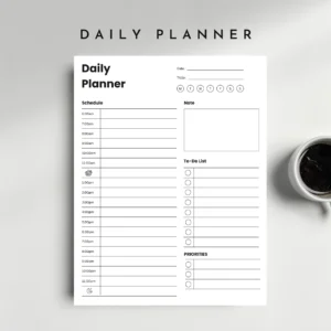 Affordable Digital Products – Instant Downloads 7 Printable - Fillable Daily Planner | A4 & A5 PDF Templates | Instant Download