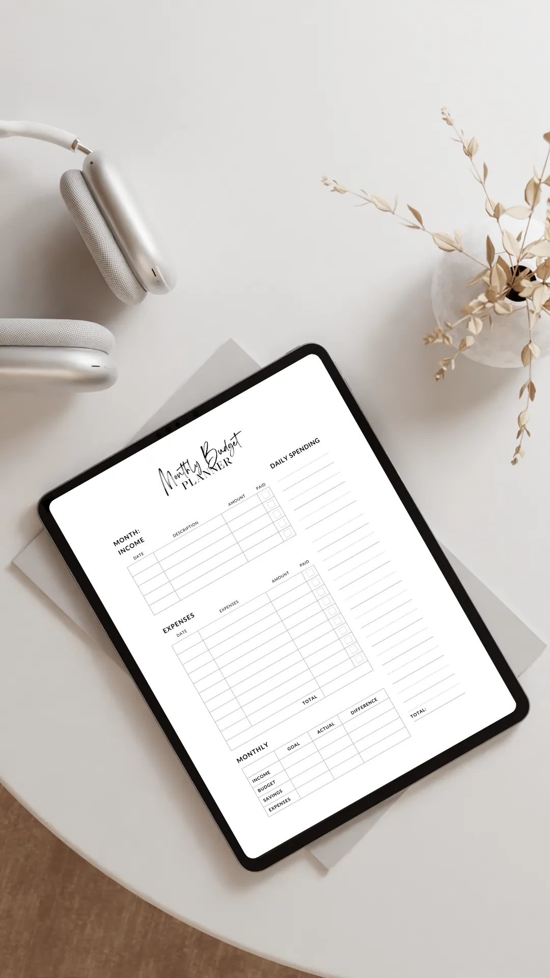 Clean and Simple Printable Monthly Budget Planner 2 Clean and Simple Printable Monthly Budget Planner - Image 2