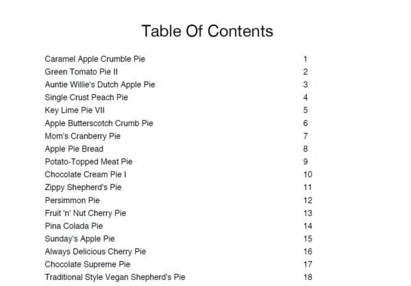 Pie Cookbook 2053 Recipes in One PDF - Image 2