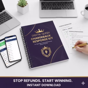 Affordable Digital Products – Instant Downloads 3 Chargeback Response Kit for Digital Services